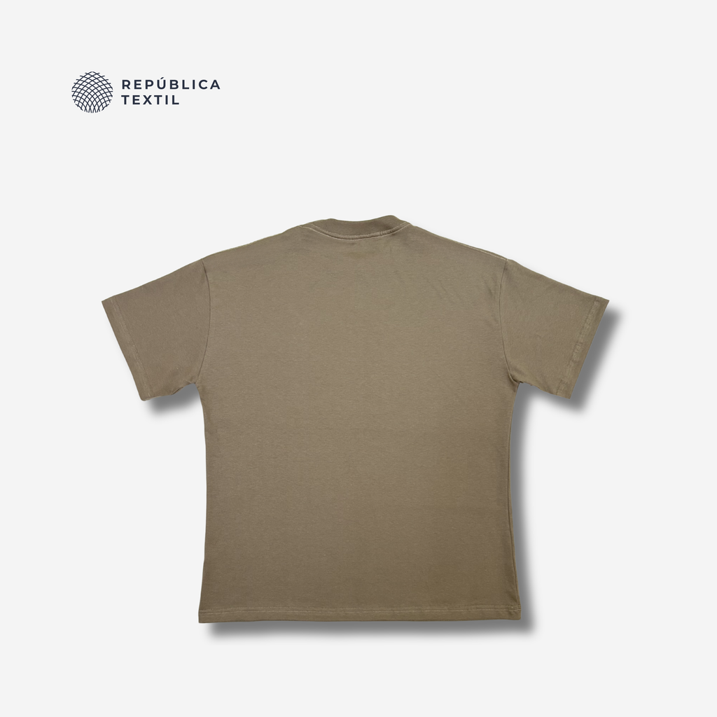 PLAYERA OVERSIZED TAUPÉ