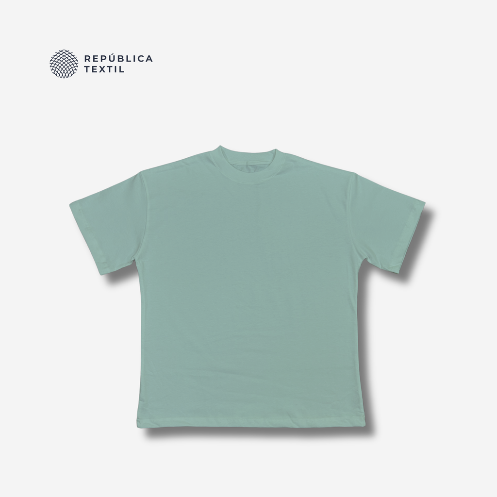PLAYERA OVERSIZED VERDE CEMENTO